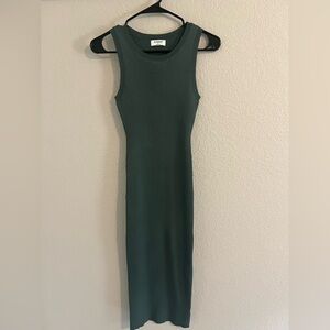 Workshop Republic Clothing Forest Green Maxi Dress